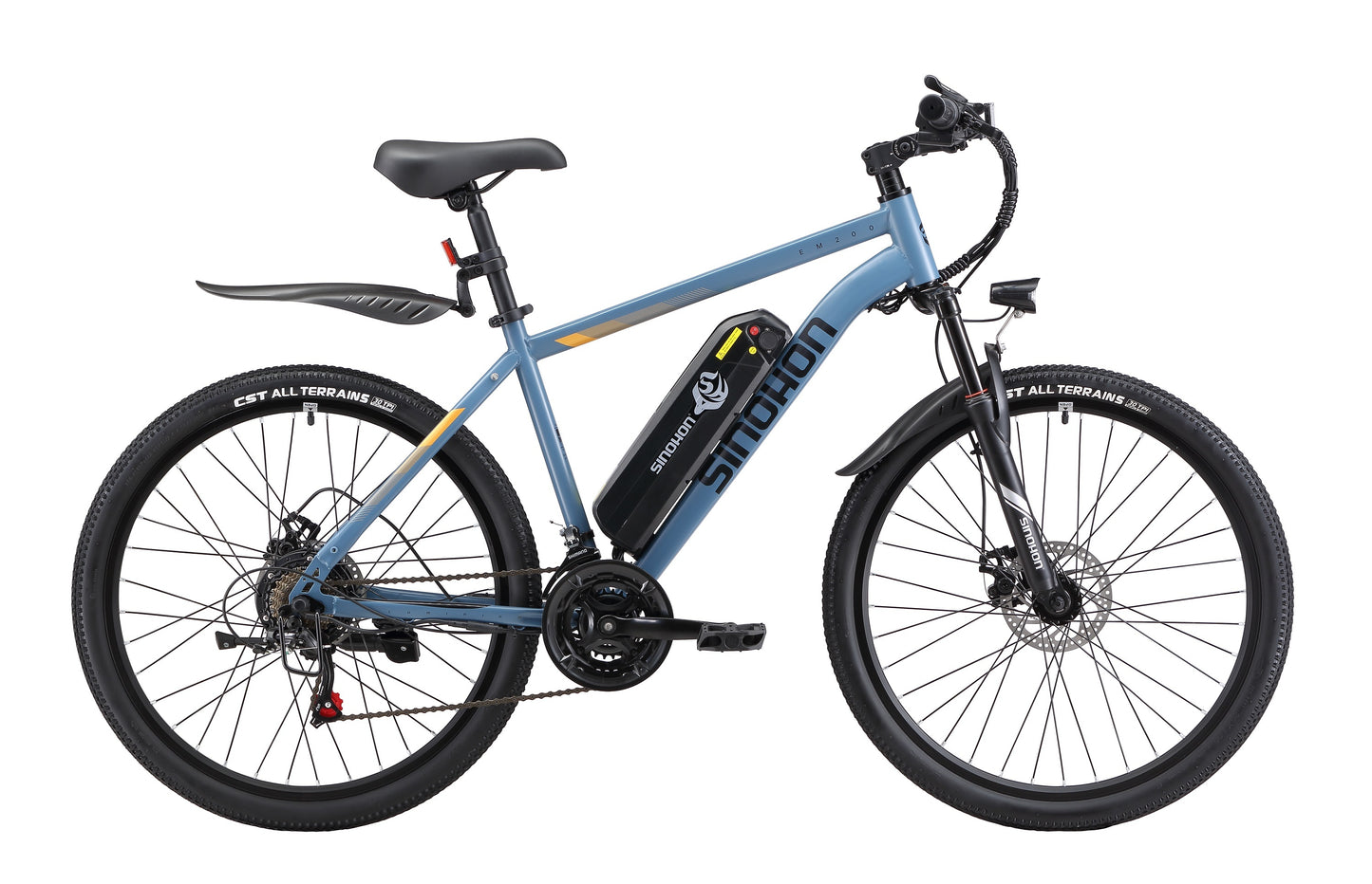 Vélo électrique EM200, moteur 500 W, batterie 48 V 10,4 Ah, 26 pouces