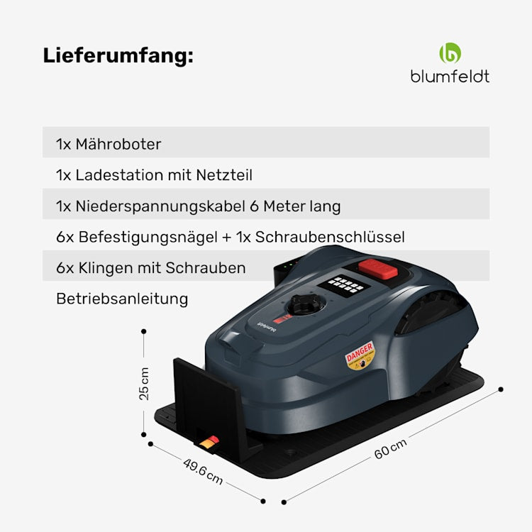 GrassConnect Mähroboter | Rasenpflege bis 1.000m²