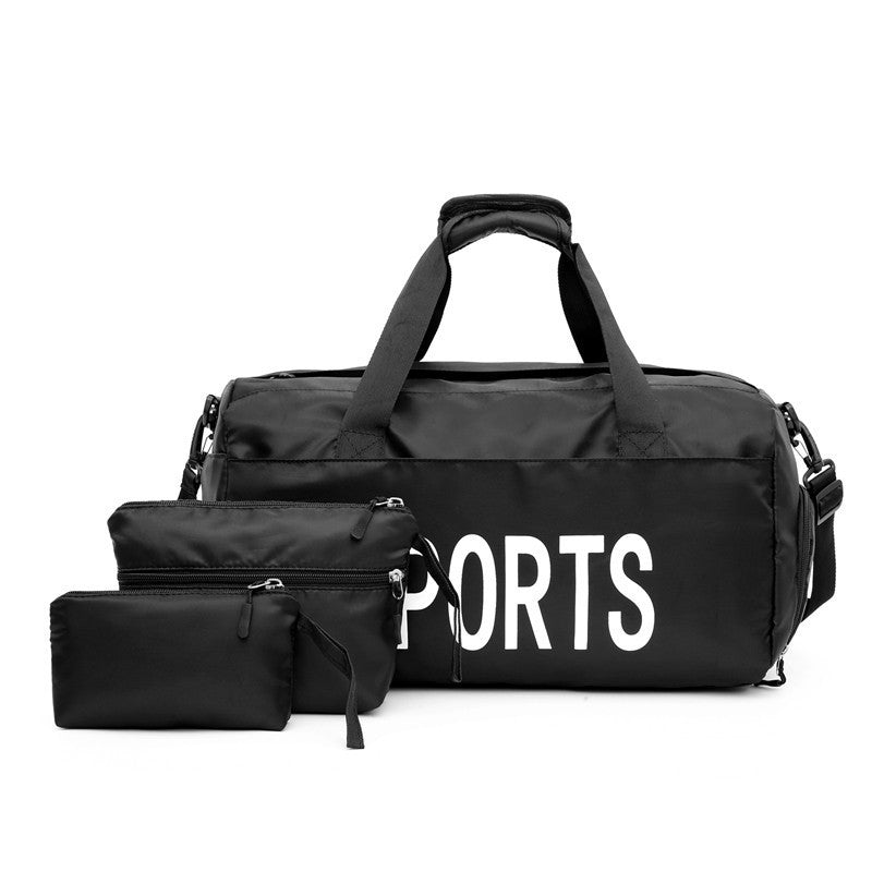 Dreiteilige Sporttasche aus Nylon