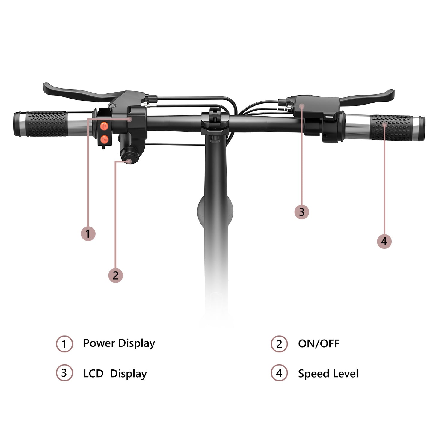 Trottinette électrique 500 W batterie 48 V 15 Ah jusqu'à 35–45 km/h autonomie 35–40 km