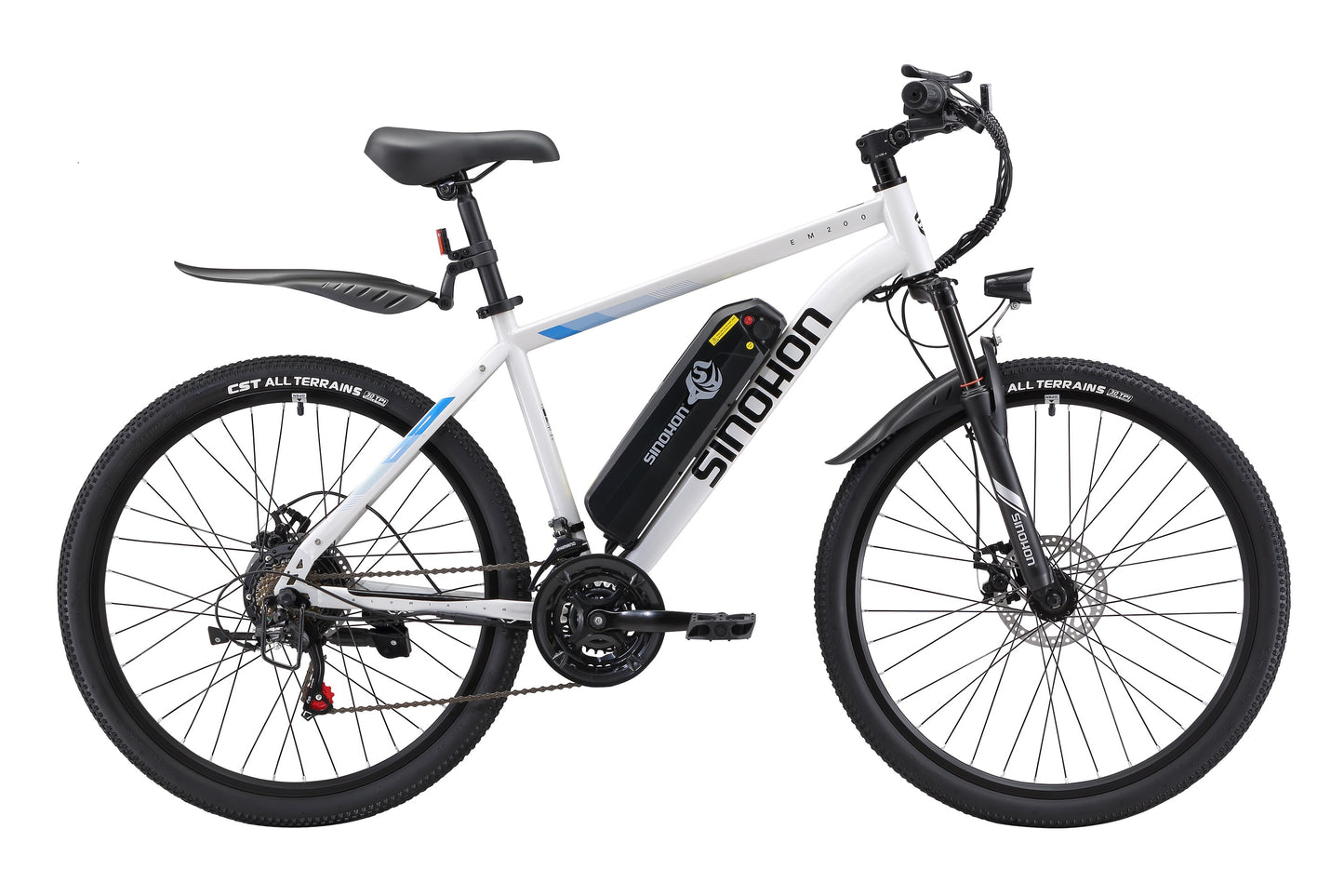 Vélo électrique EM200, moteur 500 W, batterie 48 V 10,4 Ah, 26 pouces