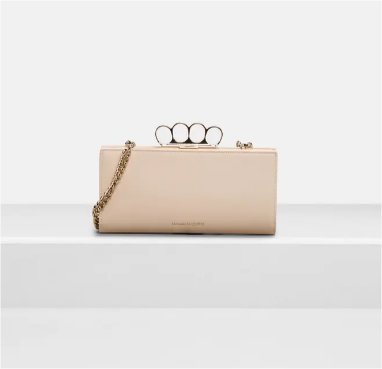 ALEXANDER MCQUEEN Clutch perlmutt