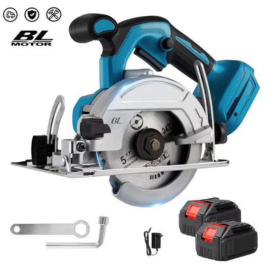 elektrische Kreissäge, 1000 W, kabellos, incl Akku passend Makita 18 V