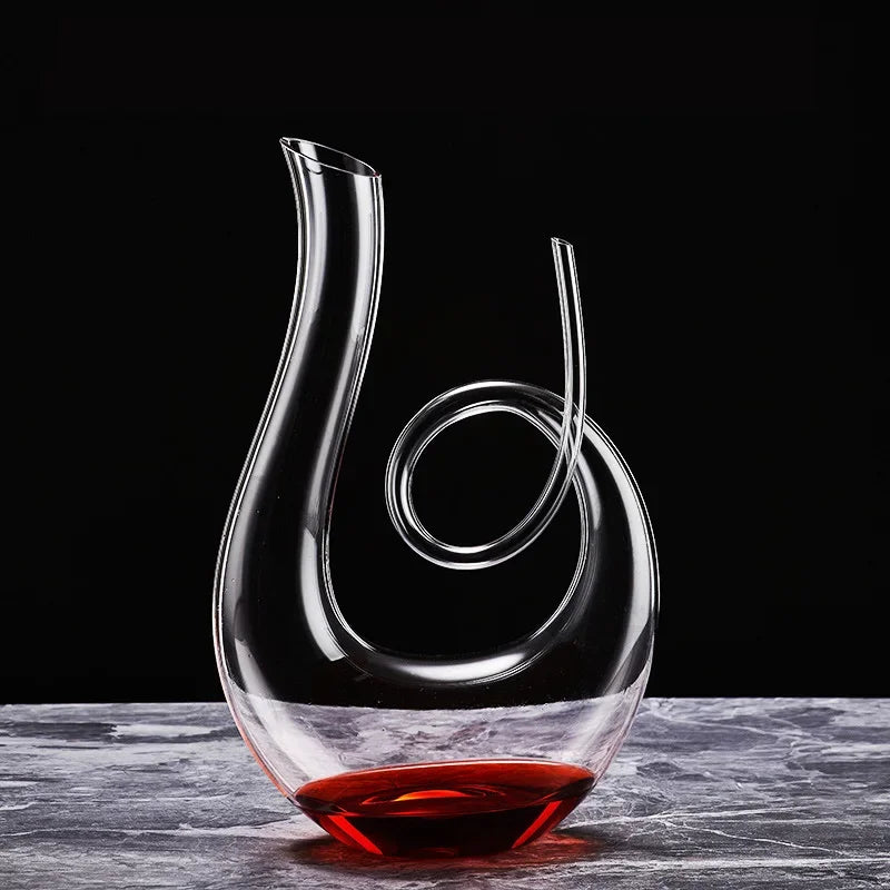 1500 ml hochwertiger Dekanter, handgefertigt, Kristallglas