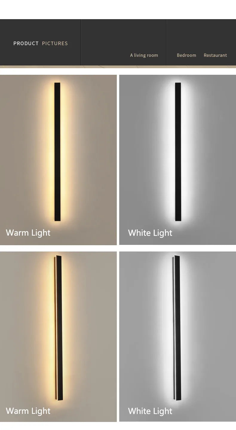 Wasserdichte Außenwandleuchte LED-Streifen Gartenlampe, Wandleuchte