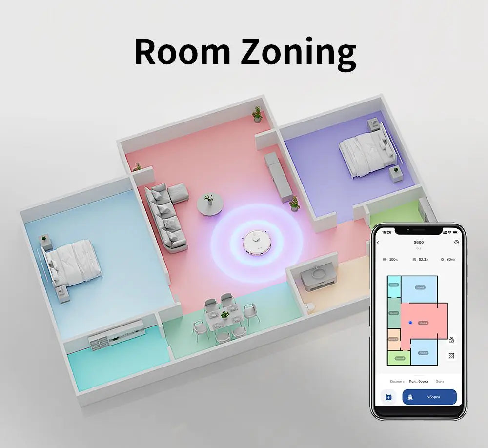 Roboterstaubsauger 2,8 l Lasernavigation APP-Steuerung Alexa und Google Home