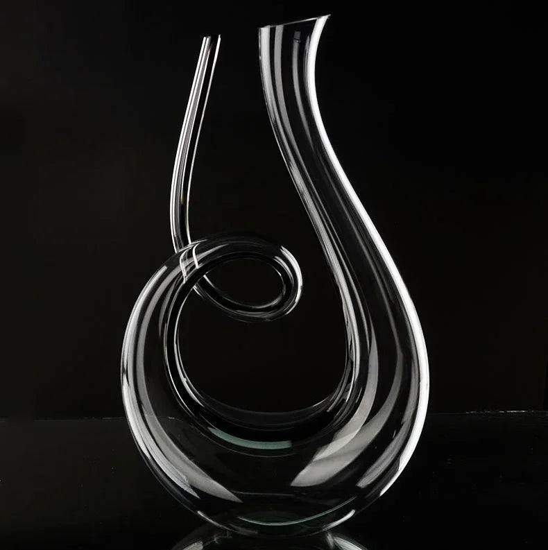 1500 ml hochwertiger Dekanter, handgefertigt, Kristallglas