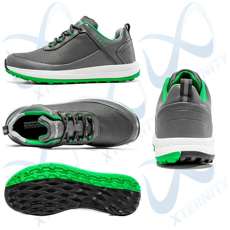 Herren Golfschuhe, professionelle, rutschfest Golf-Sneakers ohne Spikes, wasserdicht