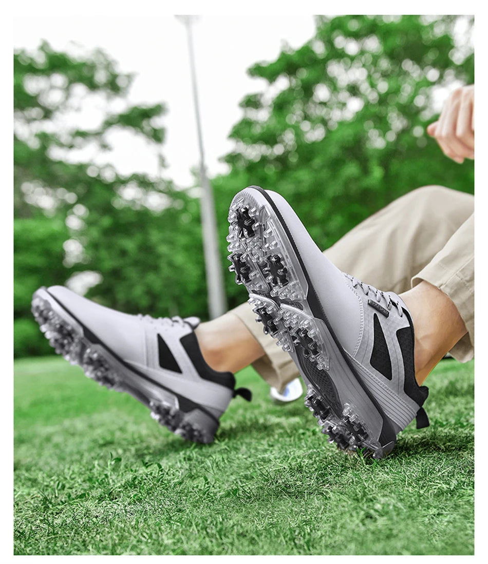 Klassische Freizeit-Golfschuhe für Herren, professionell. wasserdicht und bequem