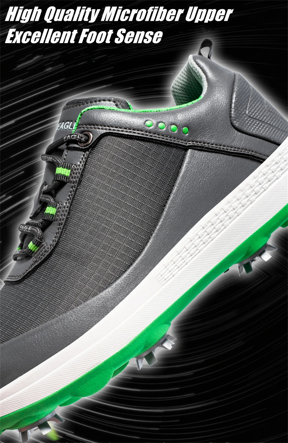 Herren Golfschuhe, professionelle, rutschfest Golf-Sneakers ohne Spikes, wasserdicht