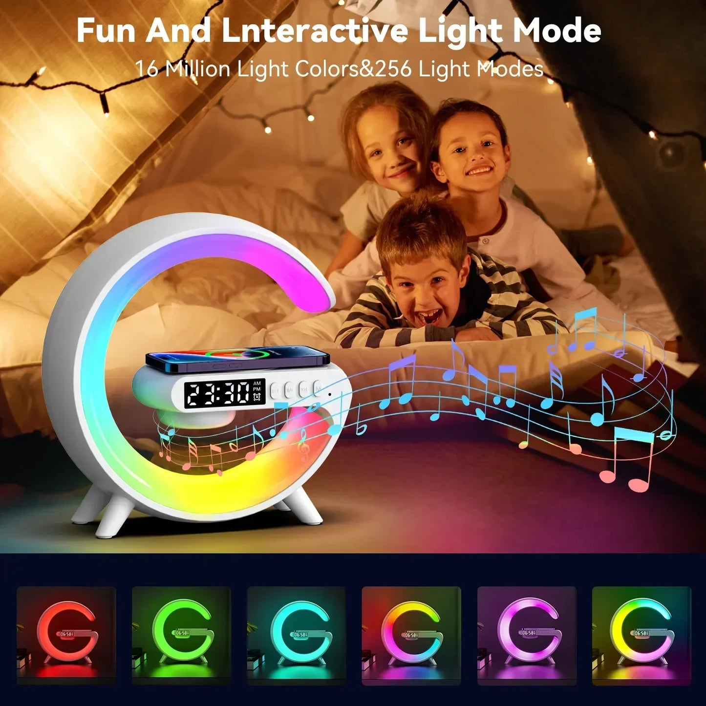 Multifunktions Ladegerät drahtlos RGB Licht