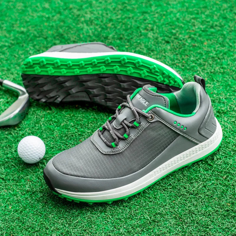 Herren Golfschuhe, professionelle, rutschfest Golf-Sneakers ohne Spikes, wasserdicht