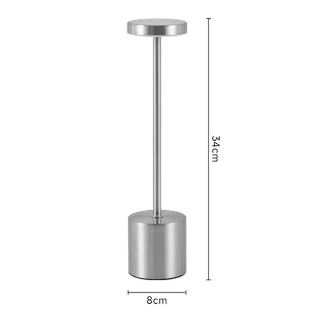 Wiederaufladbare LED-Tischlampe mit Touch-Sensor, 3 Farben, verstellbar, Nachttisch
