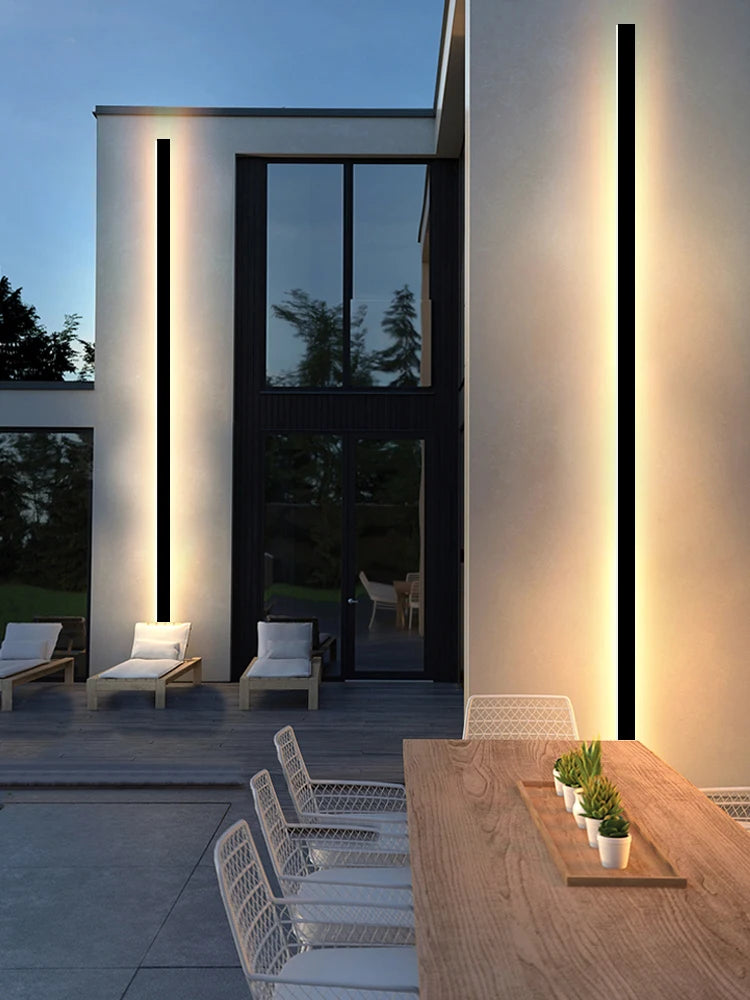 Wasserdichte Außenwandleuchte LED-Streifen Gartenlampe, Wandleuchte
