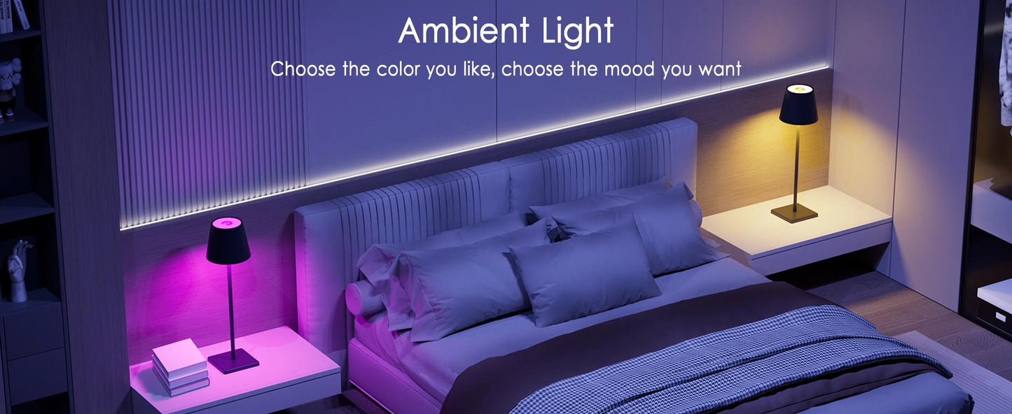 Moderne LED Touch-Tischlampe, dimmbar