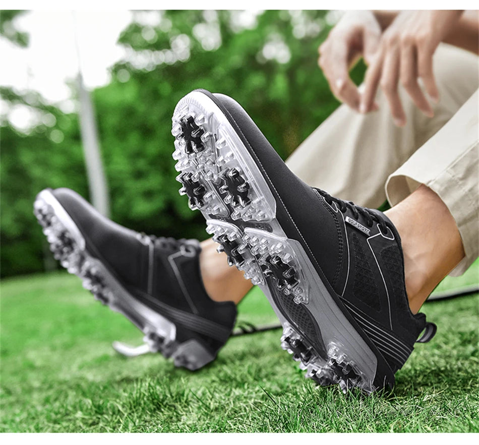 Klassische Freizeit-Golfschuhe für Herren, professionell. wasserdicht und bequem