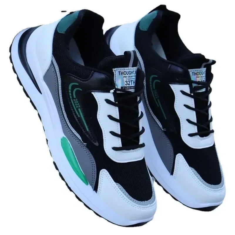 Herren Outdoor Running Tennisschuhe Warme Schnür-Sneakers mit rutschfester Sohle