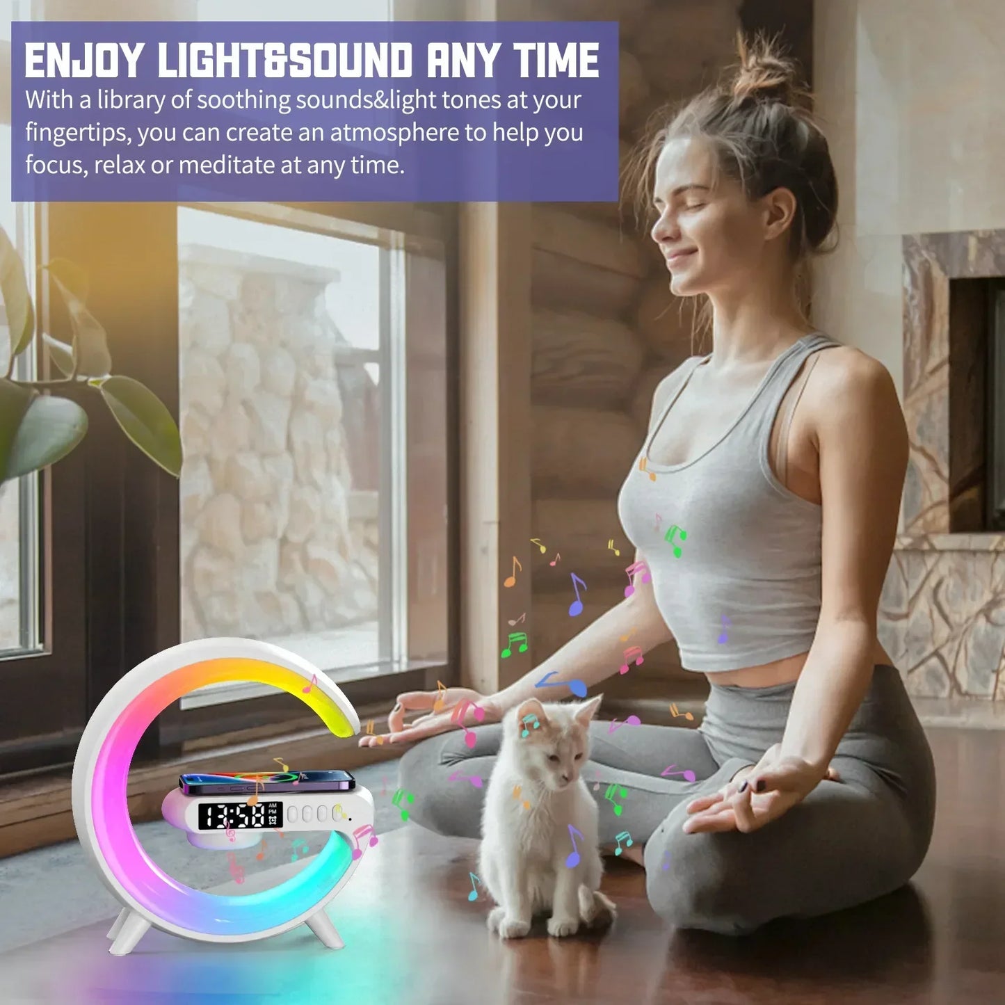 Multifunktions Ladegerät drahtlos RGB Licht
