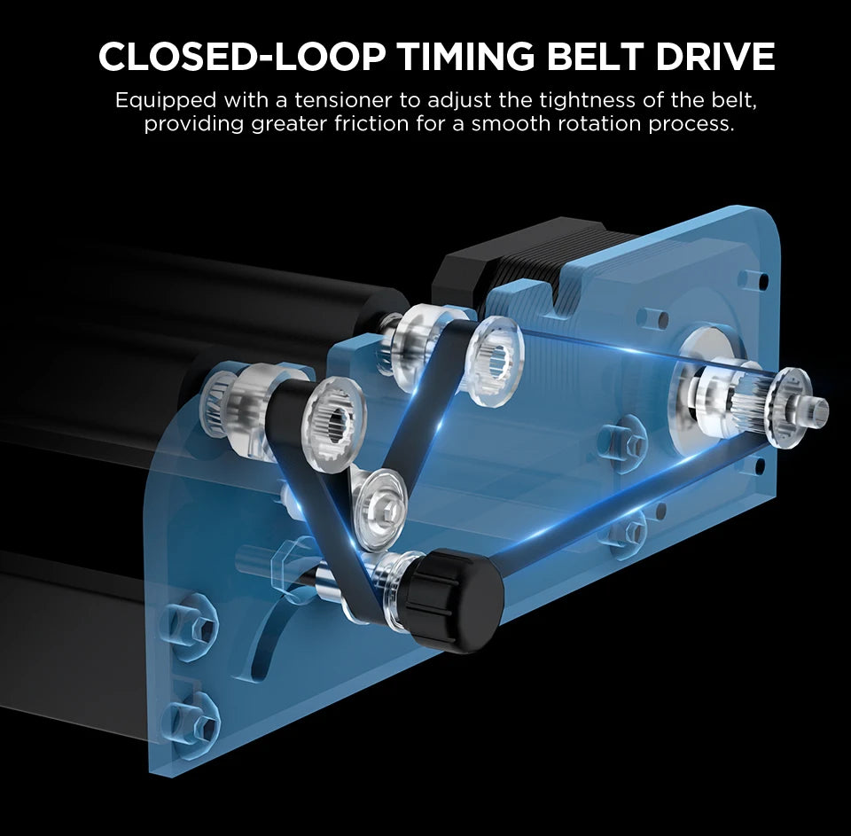 ACMER M2 Laser Rotary Roller Laser Engraver Y-axis Rotary Roller For Laser Cutting Machines Engraving Cylindrical Objects Cans