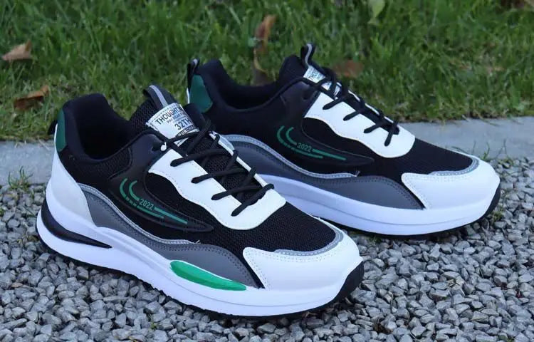 Herren Outdoor Running Tennisschuhe Warme Schnür-Sneakers mit rutschfester Sohle