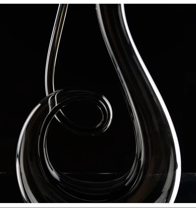 1500 ml hochwertiger Dekanter, handgefertigt, Kristallglas