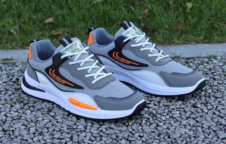 Herren Outdoor Running Tennisschuhe Warme Schnür-Sneakers mit rutschfester Sohle