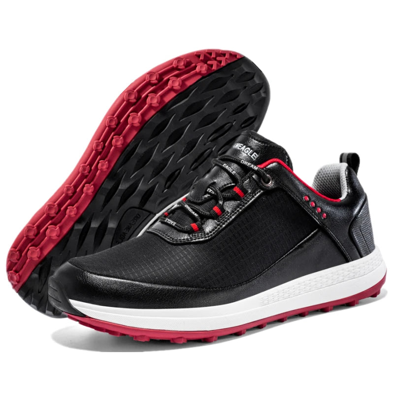 Herren Golfschuhe, professionelle, rutschfest Golf-Sneakers ohne Spikes, wasserdicht