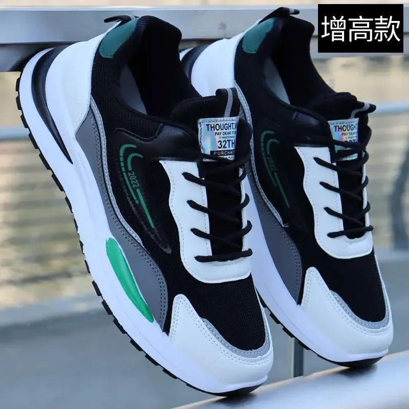Herren Outdoor Running Tennisschuhe Warme Schnür-Sneakers mit rutschfester Sohle