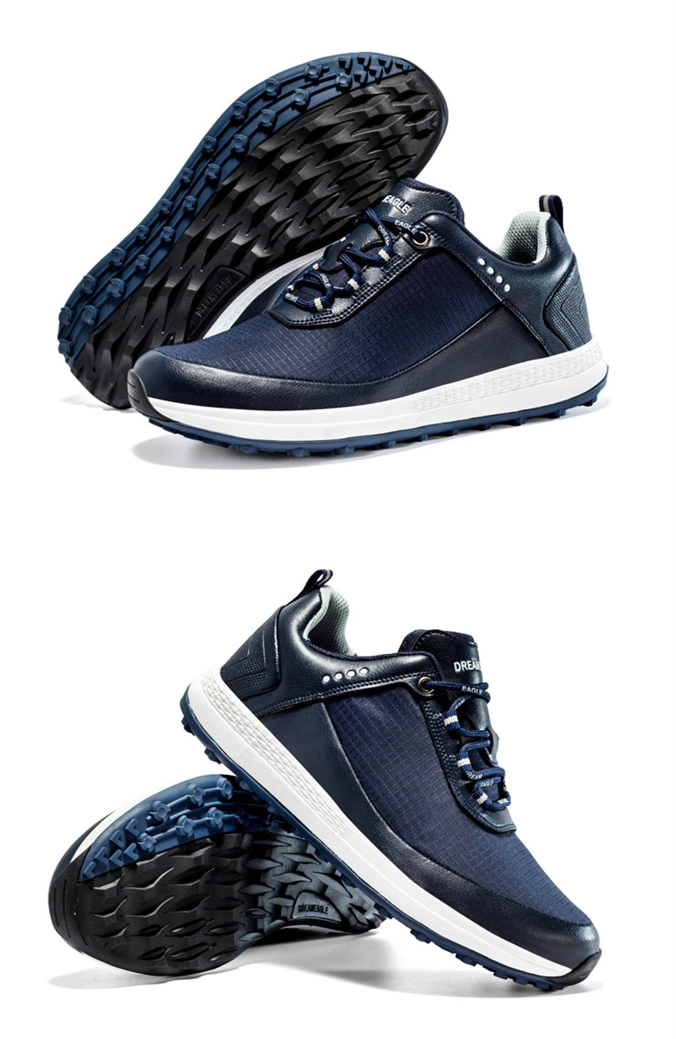 Herren Golfschuhe, professionelle, rutschfest Golf-Sneakers ohne Spikes, wasserdicht