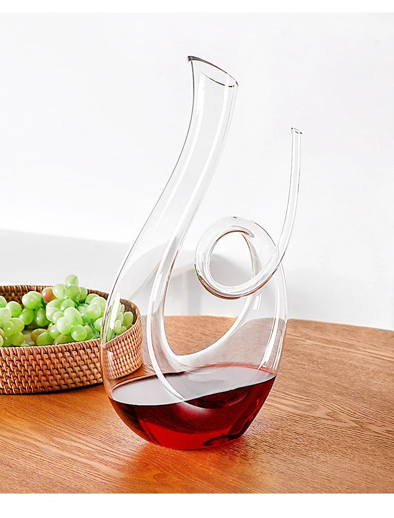 1500 ml hochwertiger Dekanter, handgefertigt, Kristallglas