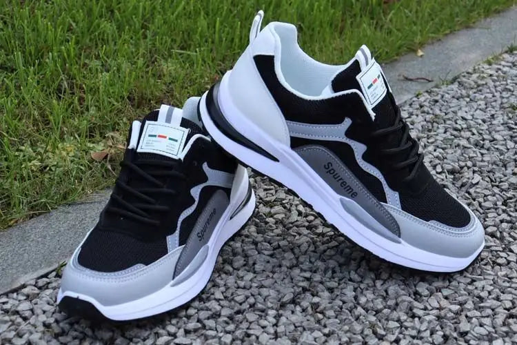 Herren Outdoor Running Tennisschuhe Warme Schnür-Sneakers mit rutschfester Sohle