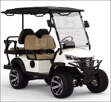 Golfcar Variante 4, incl. Solarpanel, 3 Punkt Gurt, Frontstoßfänger,14 Zoll Alufelgen uvm.