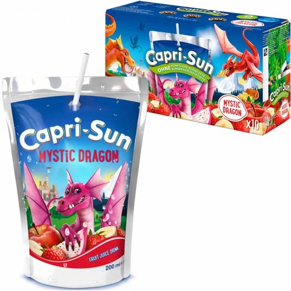 10x Capri-Sun Mystic Dragon 200ml=2L MHD:31.5.26