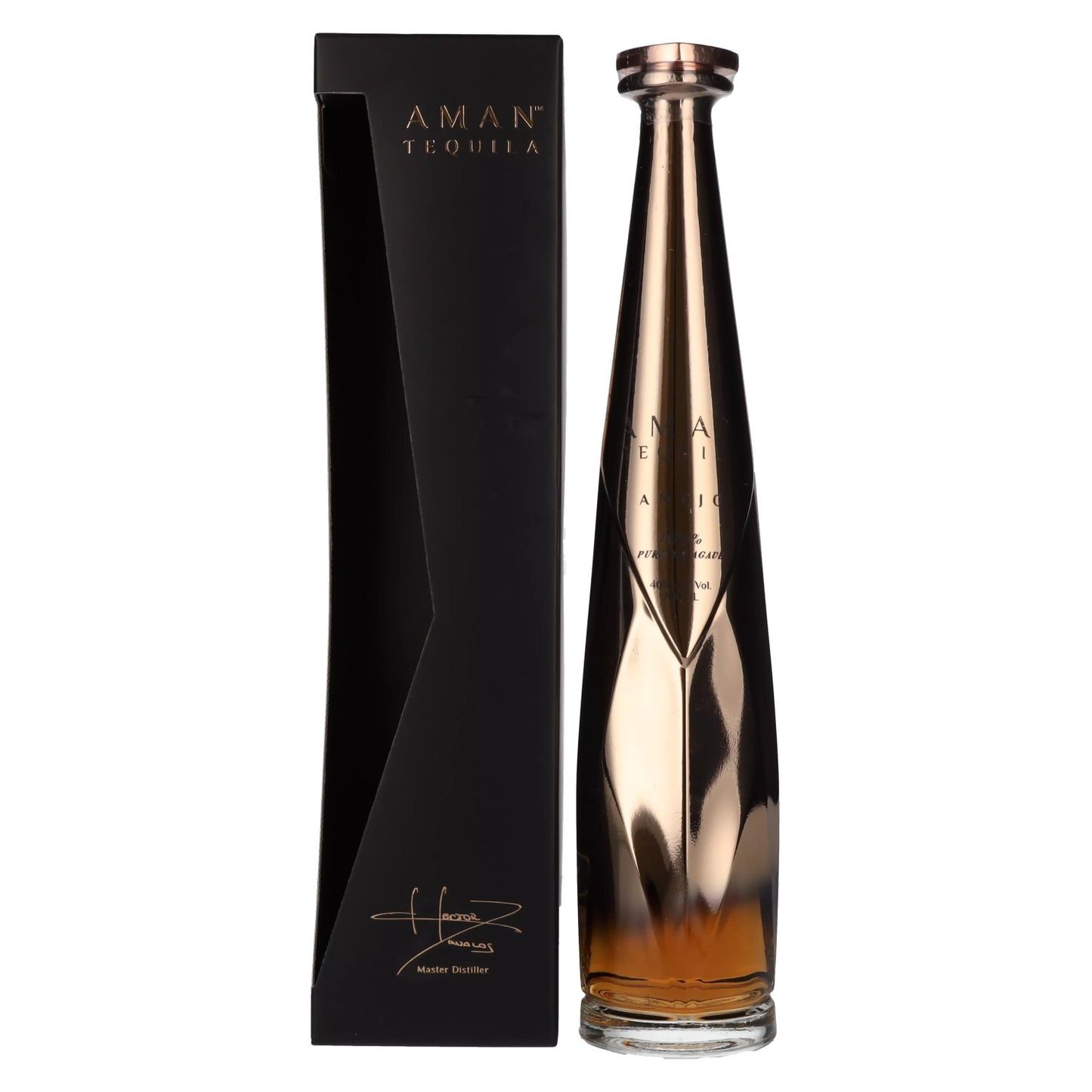 Aman Tequila Añejo The Professor 100% Puro de Agave 40% Vol. 0,7l in Geschenkbox