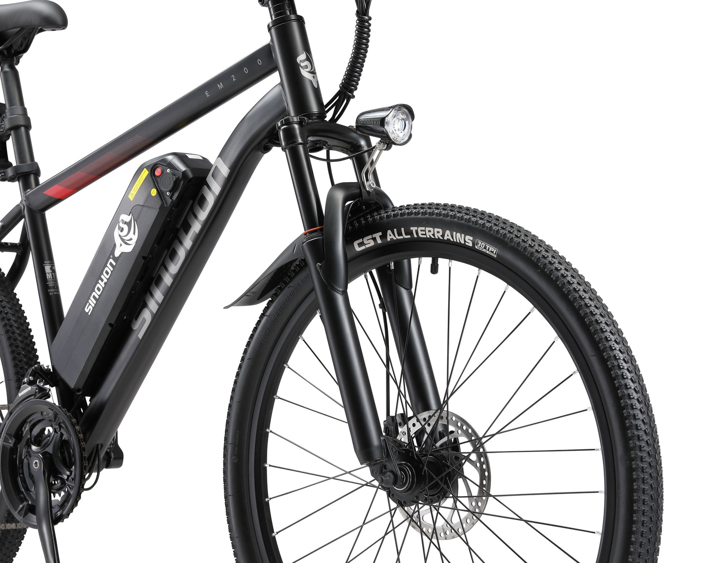 Vélo électrique EM200, moteur 500 W, batterie 48 V 10,4 Ah, 26 pouces