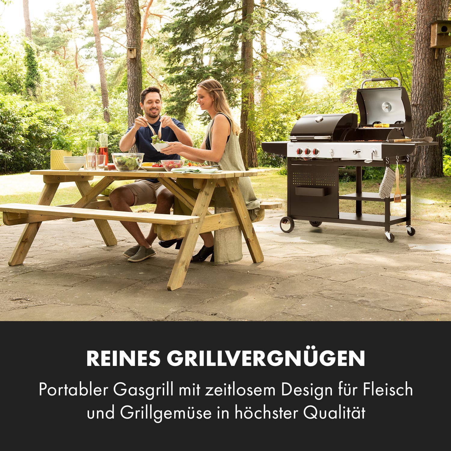 Hot & Hot Gasgrill 8,5kW schwarz