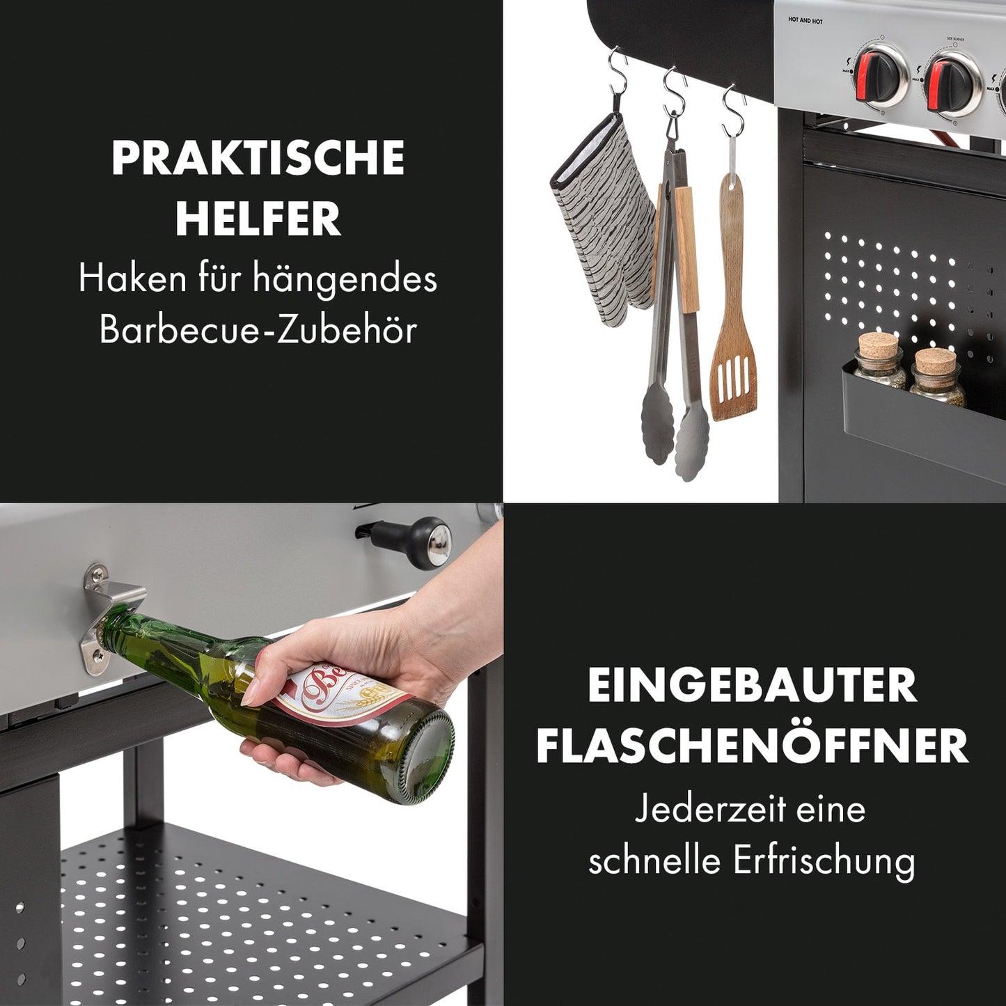 Hot & Hot Gasgrill 8,5kW schwarz
