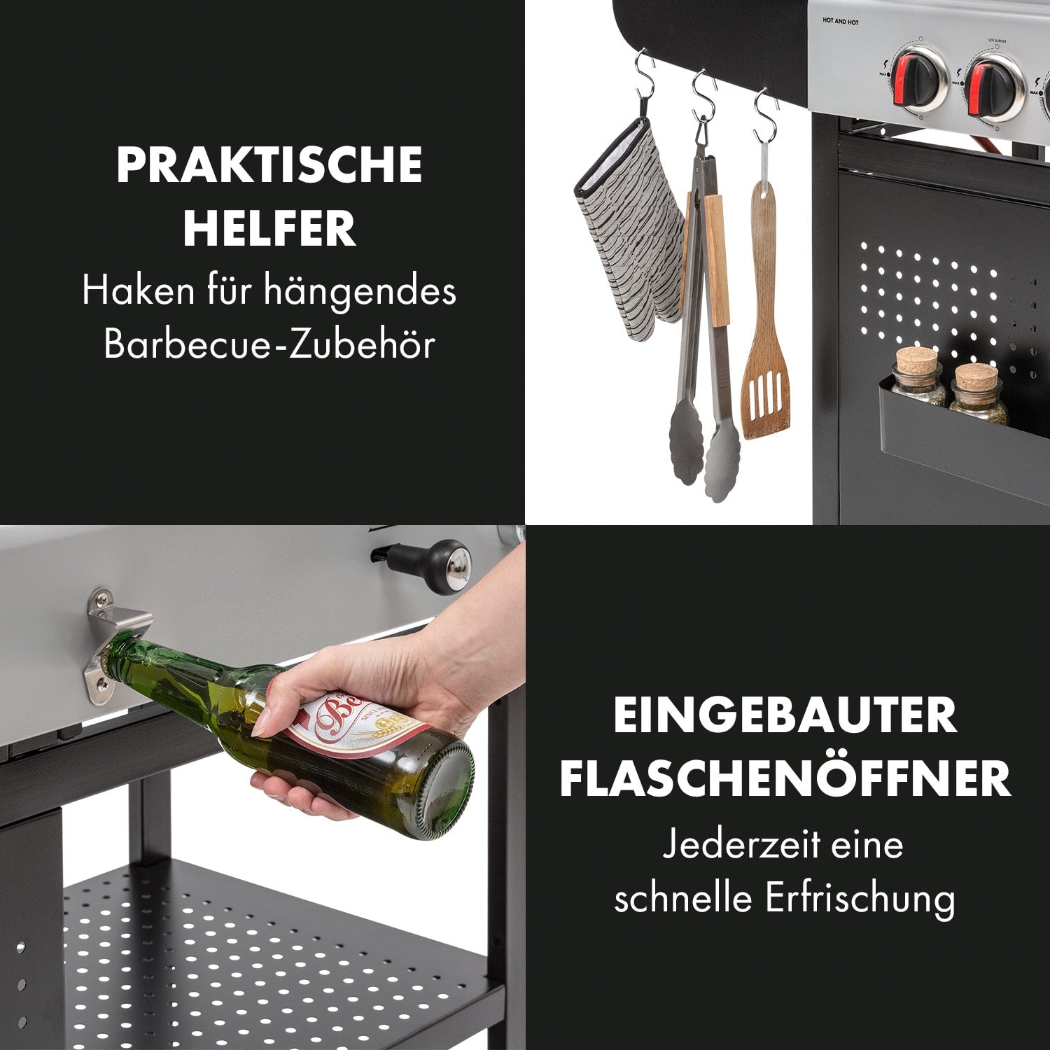 Hot & Hot Gasgrill 8,5kW schwarz