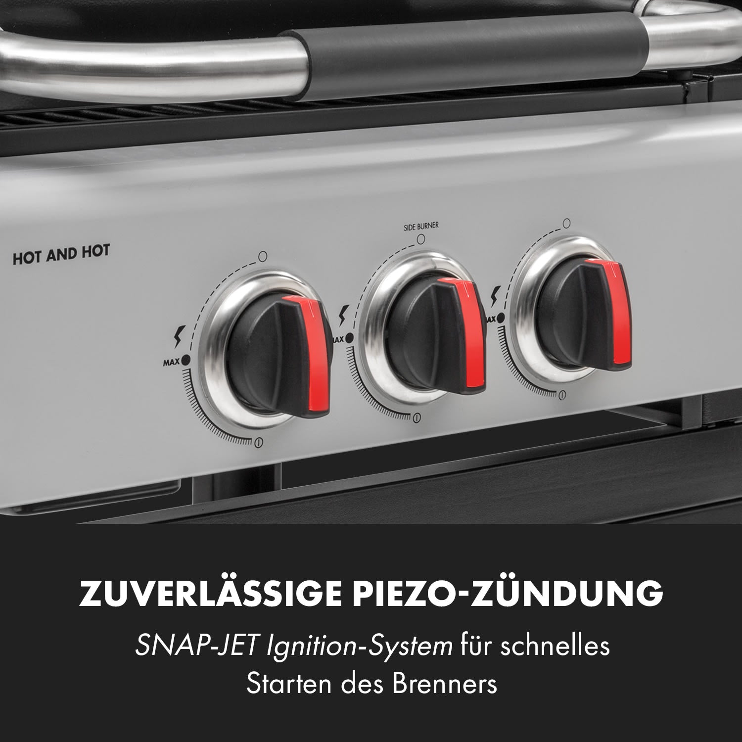 Hot & Hot Gasgrill 8,5kW schwarz