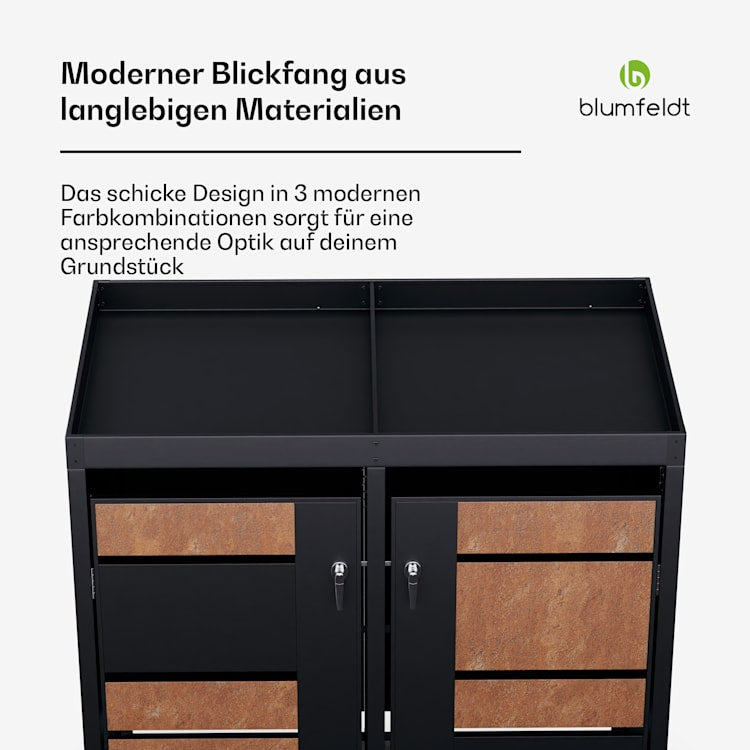 BinSafe Mülltonnenbox 2 Tonnen