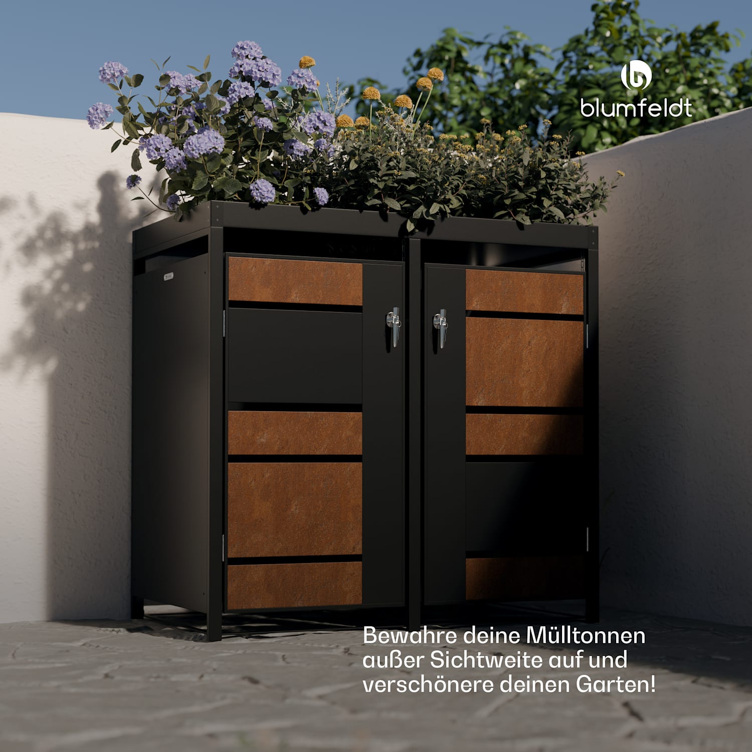 BinSafe Mülltonnenbox 2 Tonnen