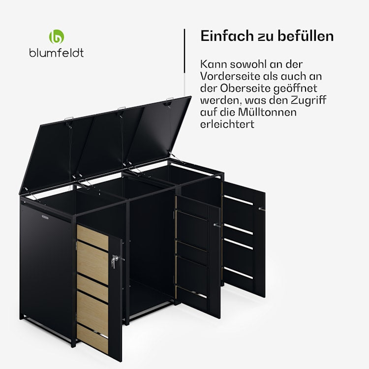 BinSafe Mülltonnenbox 3 Tonnen