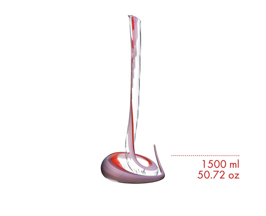 RIEDEL Cobra Magnum Dekanter - Rot/Pink