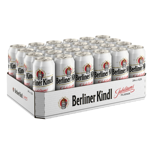 Berliner Kindl Jubiläums Pilsener EINWEG-Dosentray (24 Dosen)
