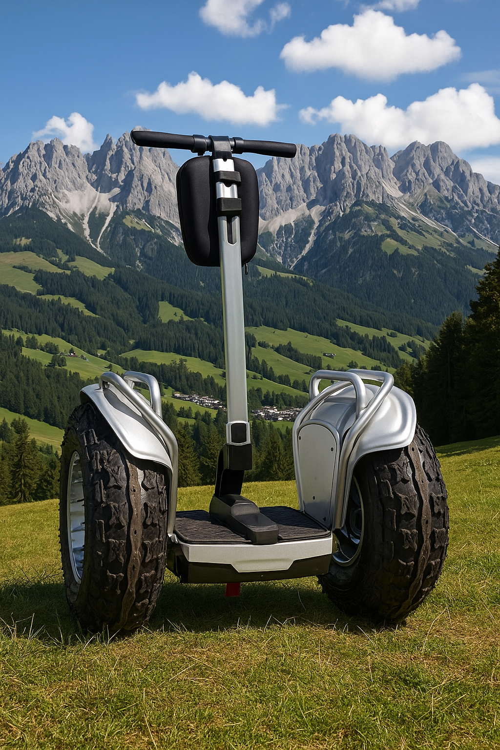 Der Off-Road-Elektroroller bietet robuste Leistung und zuverlässige Geländetauglichkeit für anspruchsvolle Fahrten abseits befestigter Wege