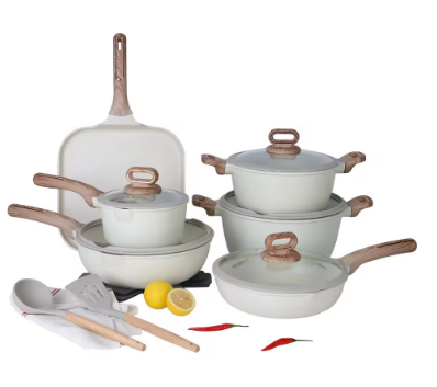 Keramik-Kochgeschirr-Set 16 teilig, Induktion geeignet