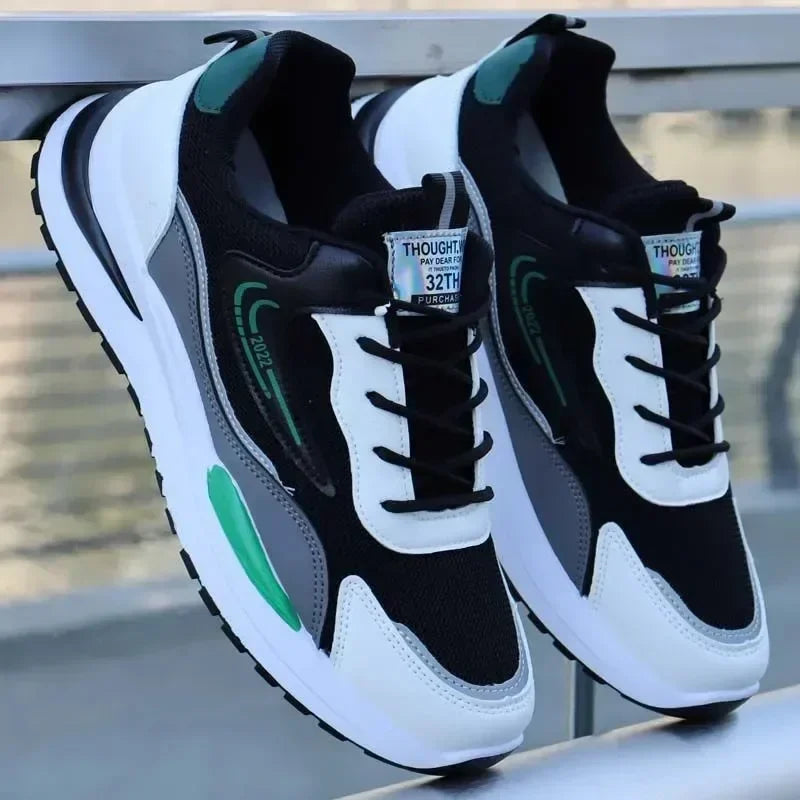 Herren Outdoor Running Tennisschuhe Warme Schnür-Sneakers mit rutschfester Sohle