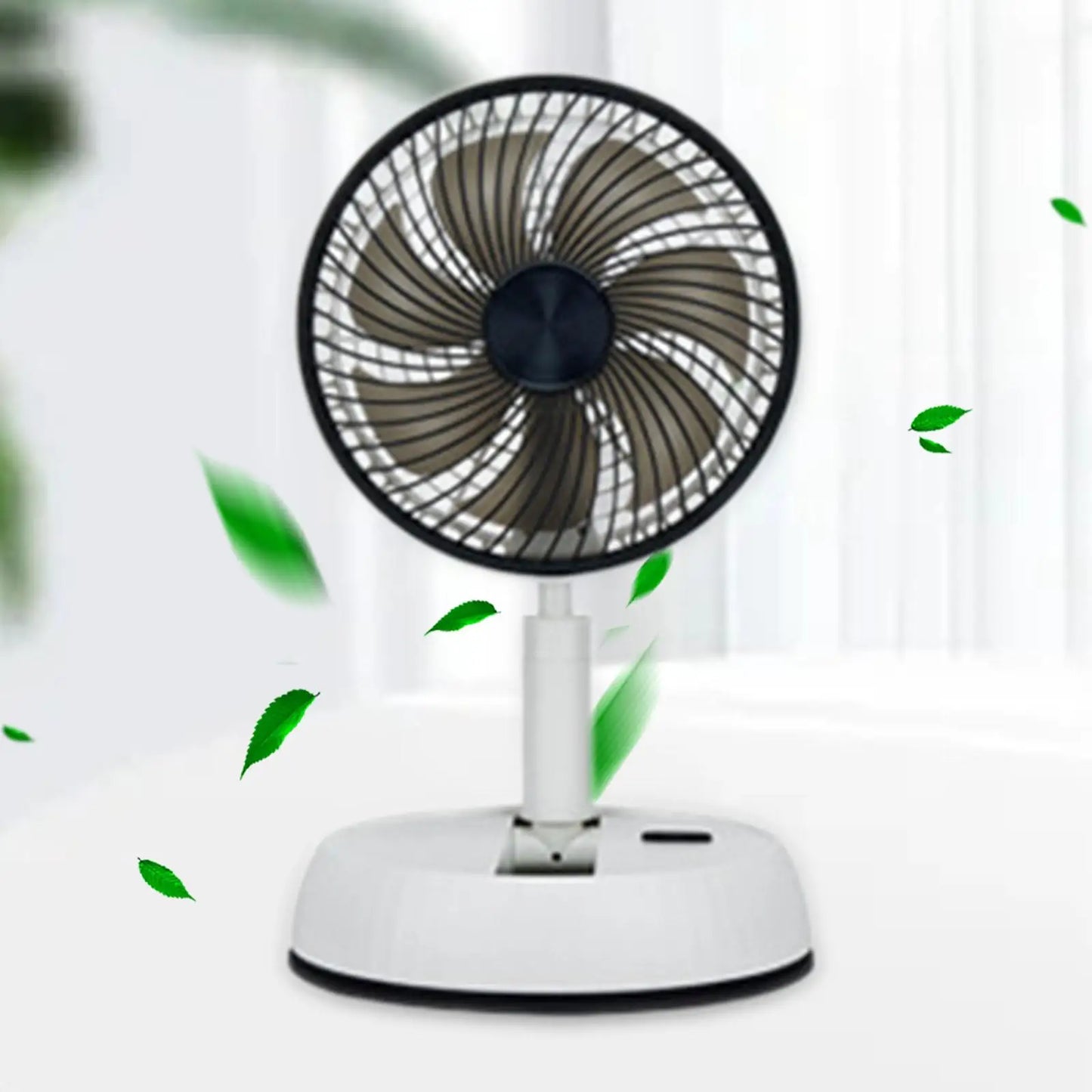 Schreibtisch- und Tischventilator, leiser, faltbarer Ventilator mit Fernbedienung