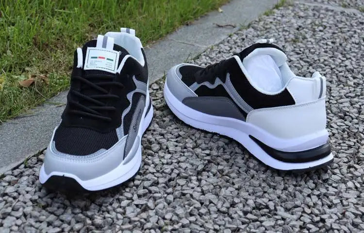 Herren Outdoor Running Tennisschuhe Warme Schnür-Sneakers mit rutschfester Sohle