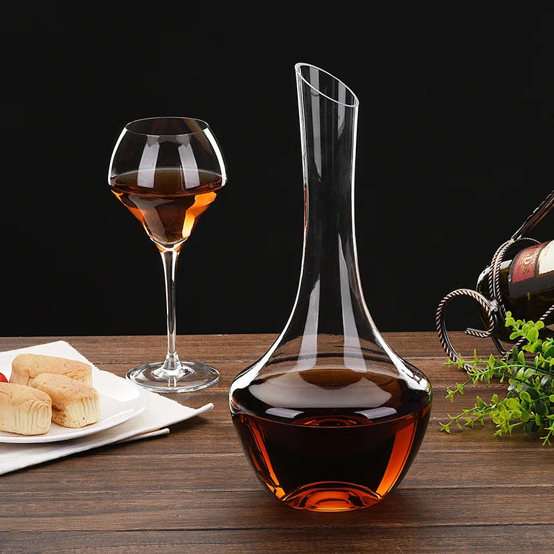 Weindekanter aus Kristallglas, handgefertigt 1,5l
